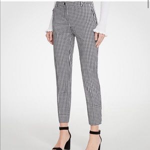 Gingham Skinny Capri Pants Ann Taylor